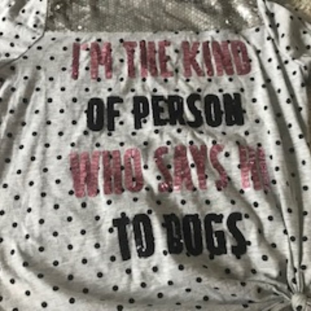 polka dot sequin shirt